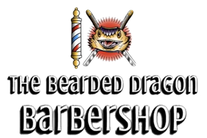The Bearded Dragon Barber Shop logo