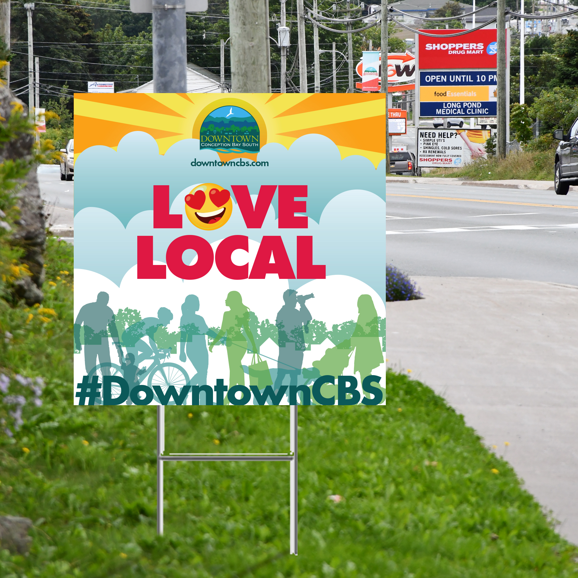 Love Local lawn sign